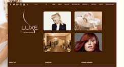 Desktop Screenshot of luxesalonandspa.com