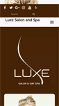 Mobile Screenshot of luxesalonandspa.com